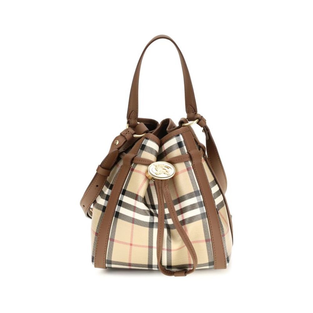 Burberry Women Mini Check Bucket Bag